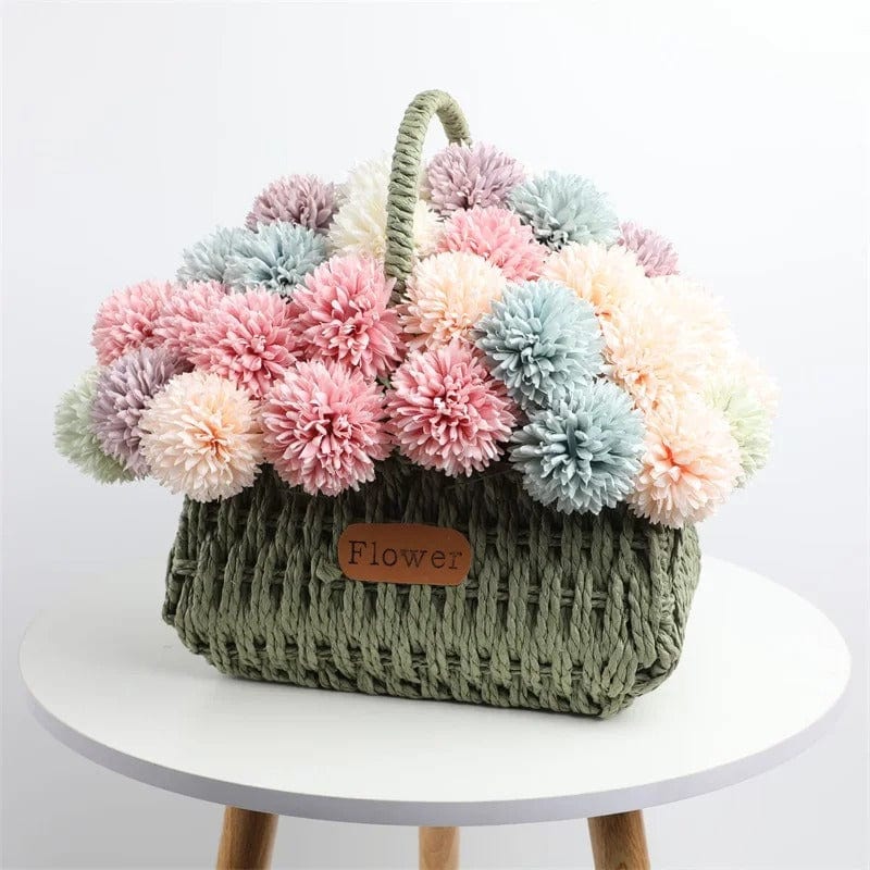 Bouquet de pompons chrysanthème artificielle