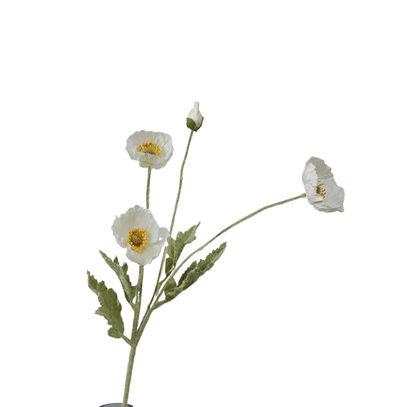 Coquelicot artificielle Blanc