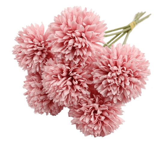 Bouquet de pompons chrysanthème artificielle Rose pastel