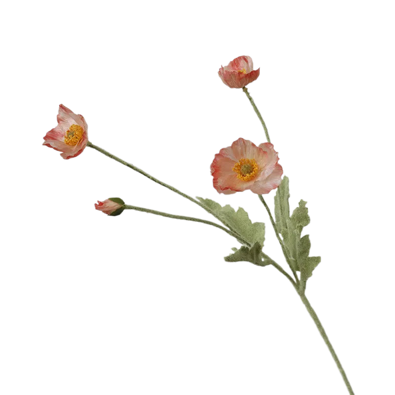 Coquelicot artificielle  Saumon