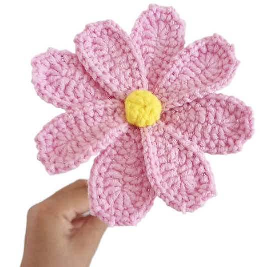 Fleurs de Galsang au crochets  Rose clair